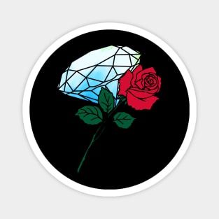 Diamond and rose Magnet